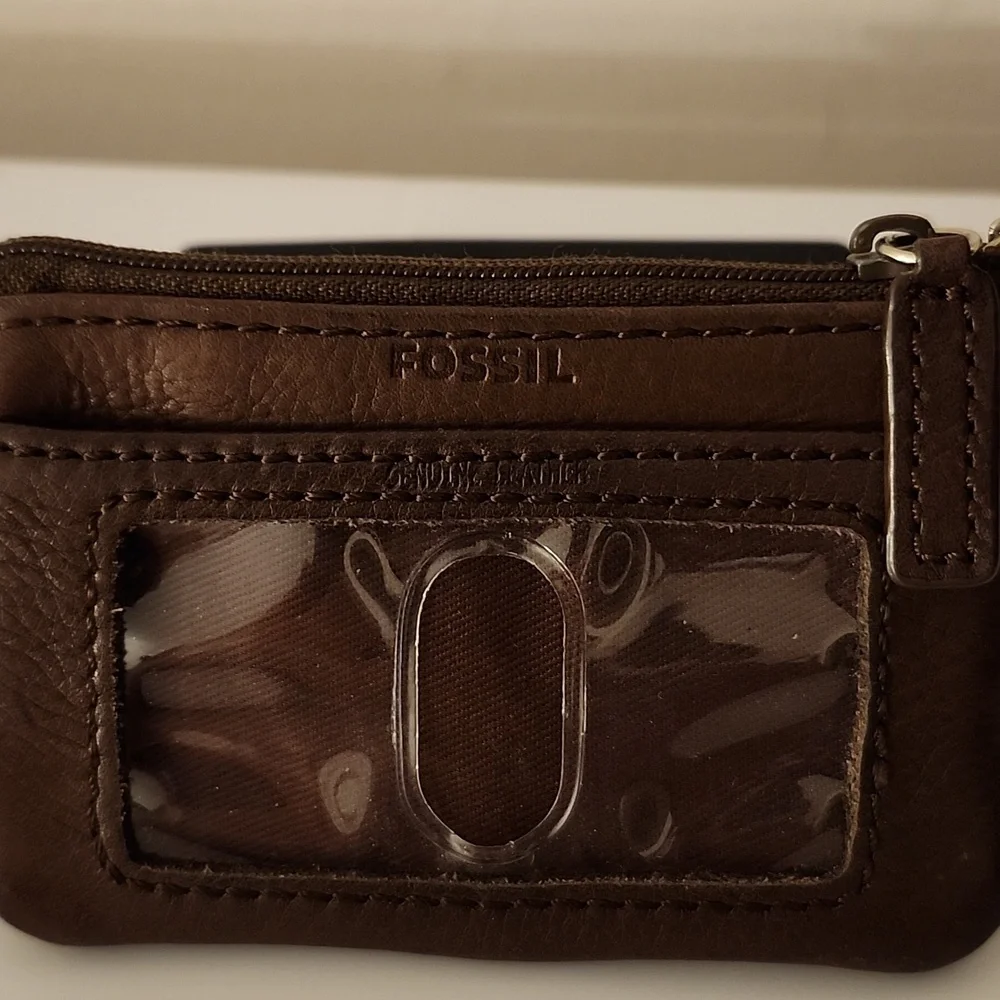 Michael Kors Leather Crossbody w/Free Fossil Cardholder